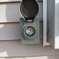50amp inlet outlet for generator hookup.
