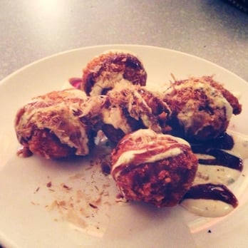 Ivan Ramen - Pork meatballs with buttermilk dressing, bulldog sauce and bonito - Ramen Near Me - New York, New York