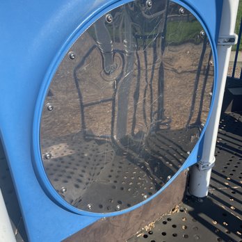 Deerview Park - Mirror that faces the morning sun and gets way to hot to be safe for children to be near. - Parks Near Me - Castro Valley, California