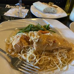 Salmon with lobster sauce