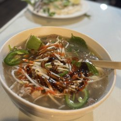 Super Pho & Grill - Pho (10. Đặc Biệt (Extra Large Bowl) Tải, Nam, Gầu, Gần, Xách, Bỏ Viên