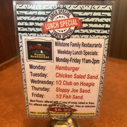 The Millstone Family Restaurant - Specials August 29, 2023