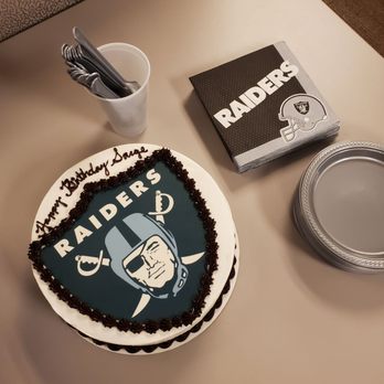 Baskin-Robbins - 9" Raiders logo cake - Ice Cream & Frozen Yogurt Near Me - Alhambra, California Baskin-Robbins - 9" Raiders logo cake - Ice Cream & Frozen Yogurt Near Me - Alhambra, California