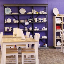 Hearts Afire Pottery - Our studio is bright and colorful.