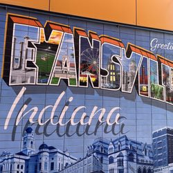 Greetings From Evansville Interactive Mural