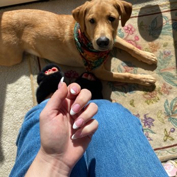 Ocean Paradise Nails & Spa - Tran did such a great job on my acrylic gel nails and pedi!!! P.S. Doesn't come with the puppy. - Nail Salons Near Me - Aptos, California Ocean Paradise Nails & Spa - Tran did such a great job on my acrylic gel nails and pedi!!! P.S. Doesn't come with the puppy. - Nail Salons Near Me - Aptos, California