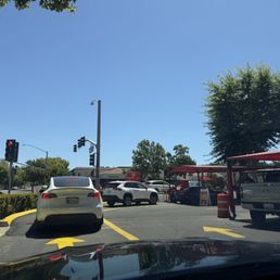 Line up to the wash