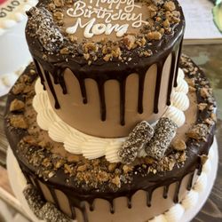 Mulberries Cake Shop - 2-tier birthday cake