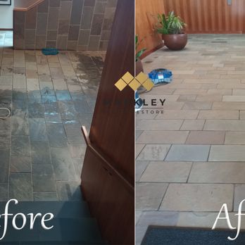 Markley Floor Restore - Tile and grout deep scrub and extraction cleaning in a commercial lobby - Carpet Cleaning Near Me - Joplin, Missouri Markley Floor Restore - Tile and grout deep scrub and extraction cleaning in a commercial lobby - Carpet Cleaning Near Me - Joplin, Missouri