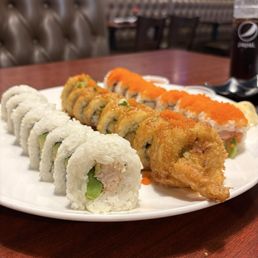 California roll, Panama Tempura Roll, Alaska Roll California roll, Panama Tempura Roll, Alaska Roll