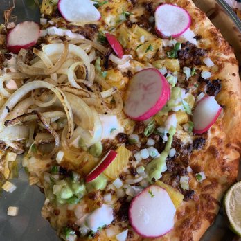 Mr Taco Nice - Chorizo and pineapple pizza - Tacos Near Me - Anaheim, California Mr Taco Nice - Chorizo and pineapple pizza - Tacos Near Me - Anaheim, California