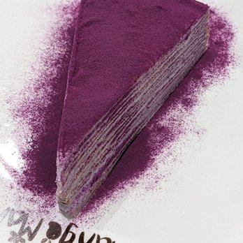 Mango Mango Dessert - Ube Mille Crepe Cake | Instagram: @telephonesmoothie - Desserts Near Me - Denver, Colorado