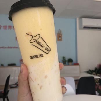 Fortune Tea - Mango Sago w/ Grapefruit (delicious!!) - Bubble Tea Near Me - Honolulu, Hawaii Fortune Tea - Mango Sago w/ Grapefruit (delicious!!) - Bubble Tea Near Me - Honolulu, Hawaii