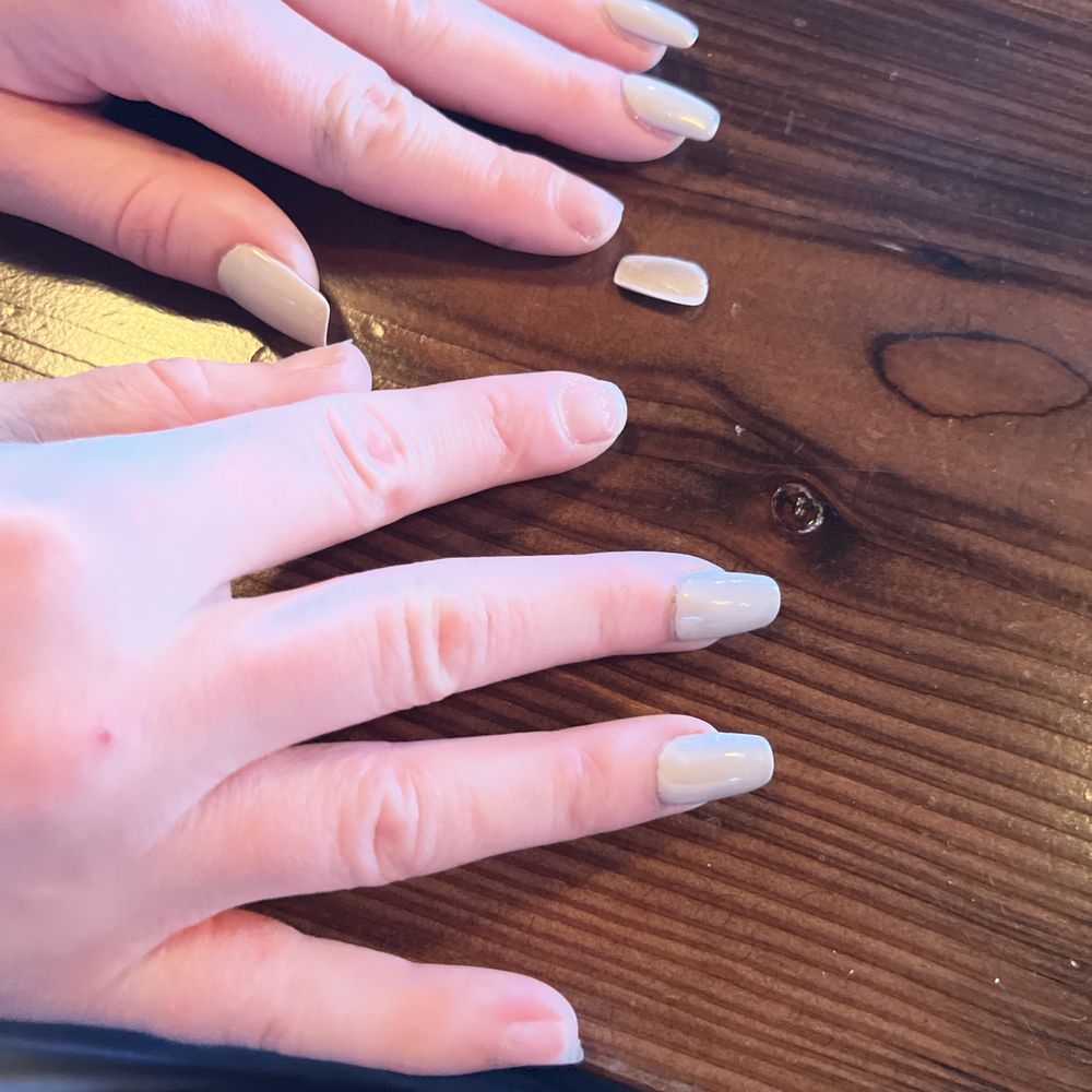 Manicure 3 days after spending over $100 here. Manicure 3 days after spending over $100 here.