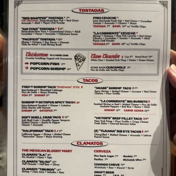 La Corriente - Menu - Seafood Near Me - Oceanside, California La Corriente - Menu - Seafood Near Me - Oceanside, California