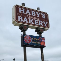 a sign for a bakery