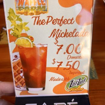 Waffle Farm - Michelada anyone? - Breakfast & Brunch Near Me - Lincoln, California