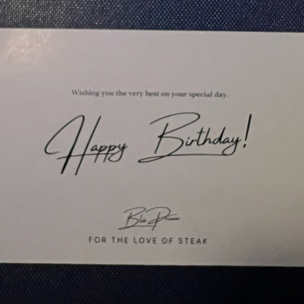 Blü Prime Steakhouse - Nice touch to my birthday! - Steakhouses Near Me - San Antonio, Texas Blü Prime Steakhouse - Nice touch to my birthday! - Steakhouses Near Me - San Antonio, Texas