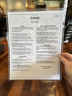 Menu photo 2 The 9 Iron Bar & Grill Cle Elum, WA