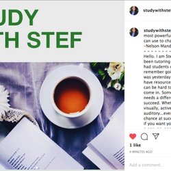 Study with Stef - Find me on Instagram @studywithstef5