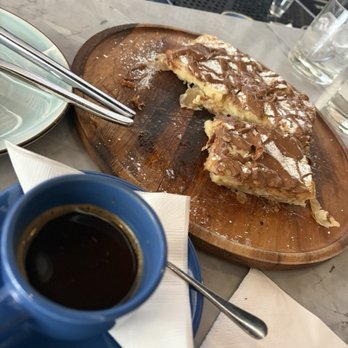Kosmos - Bougatsa (serves 2) for dessert. OMG. Also, had a Greek coffee. - Greek Near Me - Walpole, Massachusetts Kosmos - Bougatsa (serves 2) for dessert. OMG. Also, had a Greek coffee. - Greek Near Me - Walpole, Massachusetts