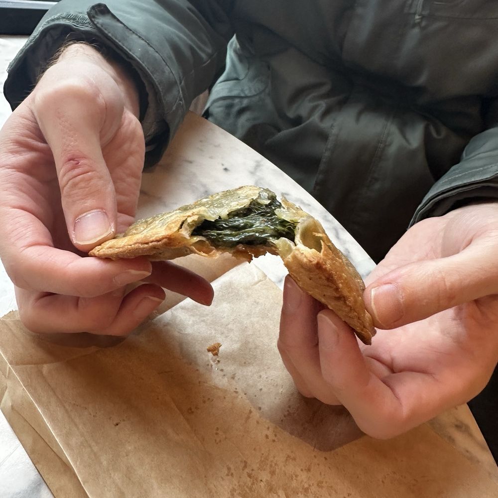 Matcha Cita - vegan spinach dip empanada - Coffee & Tea Near Me - Chicago, Illinois Matcha Cita - vegan spinach dip empanada - Coffee & Tea Near Me - Chicago, Illinois