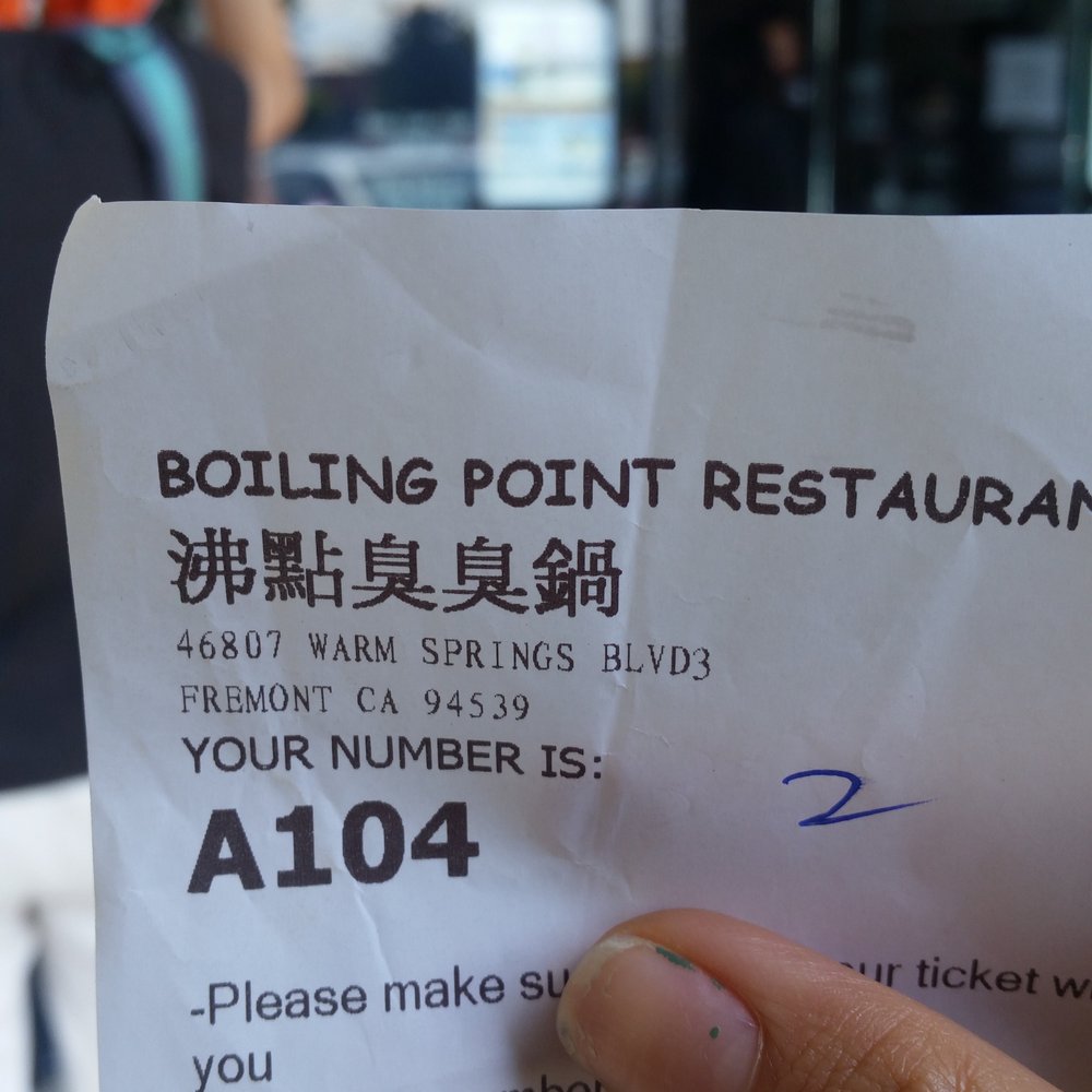 Boiling Point - 10 tables before us. This better be worth the wait... - Hot Pot Near Me - Fremont, California Boiling Point - 10 tables before us. This better be worth the wait... - Hot Pot Near Me - Fremont, California