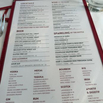 Red Hat on the River - Drink menu - Seafood Near Me - Irvington, New York Red Hat on the River - Drink menu - Seafood Near Me - Irvington, New York