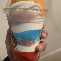 4 flavors and ice cream.