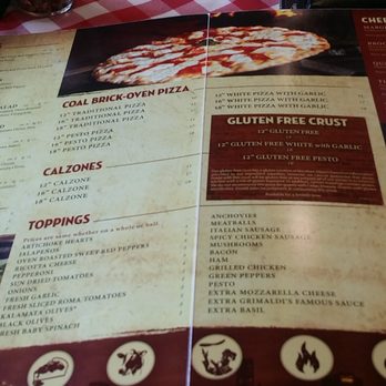 Grimaldi's Pizzeria - Menu (8/2017) - Pizza Near Me - Houston, Texas Grimaldi's Pizzeria - Menu (8/2017) - Pizza Near Me - Houston, Texas