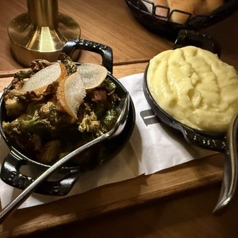 The Great Oak Steakhouse - Brussels sprouts and mash potatoes - Steakhouses Near Me - Temecula, California The Great Oak Steakhouse - Brussels sprouts and mash potatoes - Steakhouses Near Me - Temecula, California