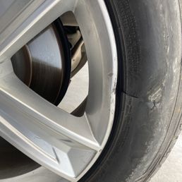 Bent tire Bent tire