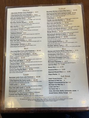 Menu photo 5 My Burma Davis, CA