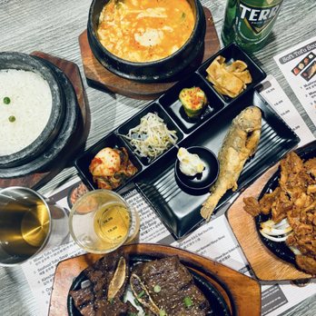 Cho Dang Tofu - Like that little fried fish.  Never had that served as part of a Korean meal before.   Place fills up at dinner time. - Korean Near Me - Bellevue, Washington