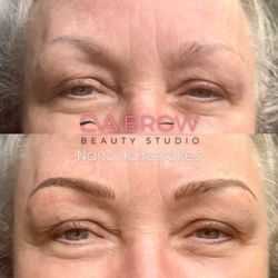 Eva Brow & Tattoo Studio - Nano hairstrokes before & after