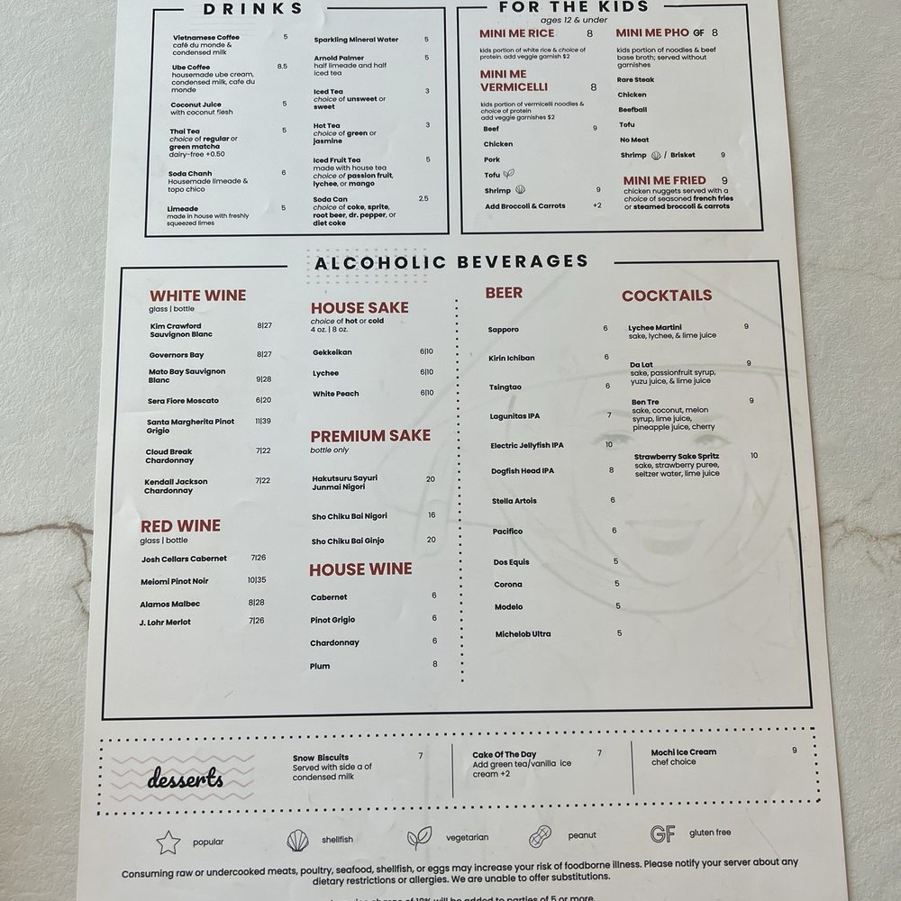 Pho With Us - Back side- Menu - Vietnamese Near Me - Kyle, Texas Pho With Us - Back side- Menu - Vietnamese Near Me - Kyle, Texas