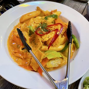 Bay Pocha - Rose Sauce Rice Cake ($20.95) - Korean Near Me - San Francisco, California