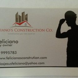 Felicianos Construction & Handyman Services - Business card