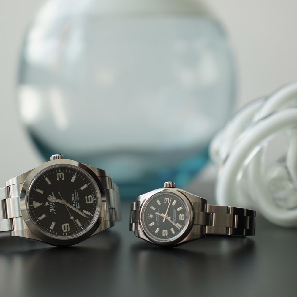 Rolex Explorer 214270 and "Mini Explorer" Oyster Perpetual 26 Rolex Explorer 214270 and "Mini Explorer" Oyster Perpetual 26