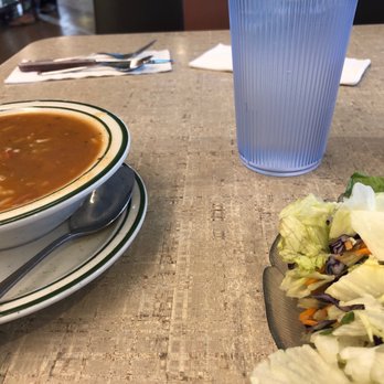 NORMS Restaurant - Soup salad and water for dinner. Waiting for the half sandwich. - American Near Me - Whittier, California NORMS Restaurant - Soup salad and water for dinner. Waiting for the half sandwich. - American Near Me - Whittier, California