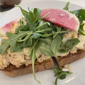 Mints & Honey - Albacore Tuna Melt Toast - Coffee & Tea Near Me - Burlingame, California Mints & Honey - Albacore Tuna Melt Toast - Coffee & Tea Near Me - Burlingame, California