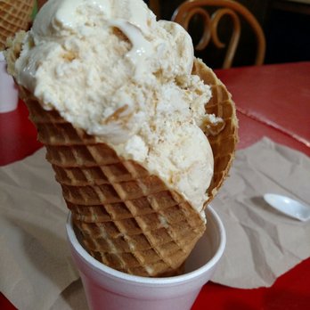 UMMM Ice Cream Parlor - PB Swirl, 2 scoops on homemade waffle cone! Boom! - Ice Cream & Frozen Yogurt Near Me - Burlington, New Jersey UMMM Ice Cream Parlor - PB Swirl, 2 scoops on homemade waffle cone! Boom! - Ice Cream & Frozen Yogurt Near Me - Burlington, New Jersey