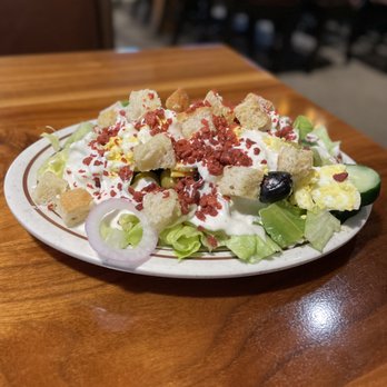 Dustin's Bar-B-Q - My Salad Creation with lots of olives - Barbeque Near Me - Orlando, Florida Dustin's Bar-B-Q - My Salad Creation with lots of olives - Barbeque Near Me - Orlando, Florida