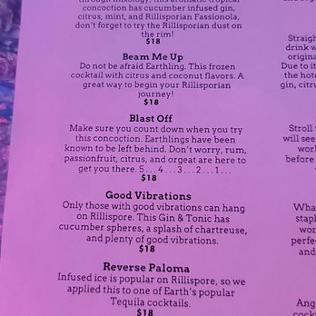 The Space Pad - Menu - Speakeasies Near Me - Oceanside, California The Space Pad - Menu - Speakeasies Near Me - Oceanside, California
