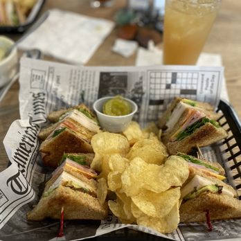 The Tea Room - Club Sandwhich and Poblano Soup! - Cafes Near Me - Uvalde, Texas