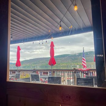 The Lagoon - View from our indoor table - Gluten-Free Near Me - Lake George, New York The Lagoon - View from our indoor table - Gluten-Free Near Me - Lake George, New York