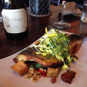 Watertable - Branzino! Not sure what it was stuffed with but I know it included fennel. - New American Near Me - Huntington Beach, California