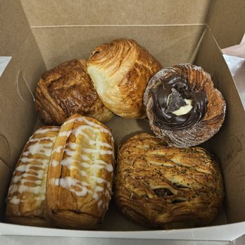Jack’s Bakehouse - Top left-Chocolate croissants Top right-Boston cream cruffin Bottom right-Jalapeno sausage roll Bottom left-Cheese danishes - Bakeries Near Me - Oklahoma City, Oklahoma Jack’s Bakehouse - Top left-Chocolate croissants Top right-Boston cream cruffin Bottom right-Jalapeno sausage roll Bottom left-Cheese danishes - Bakeries Near Me - Oklahoma City, Oklahoma