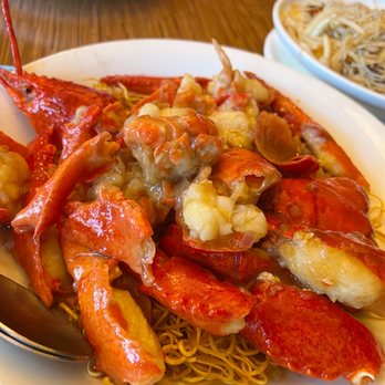 Koi Palace - Pan fried noodle with Lobster - Dim Sum Near Me - Milpitas, California Koi Palace - Pan fried noodle with Lobster - Dim Sum Near Me - Milpitas, California