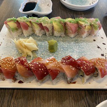 Amami Sushi - Colorful Roll & LA Roll - Japanese Near Me - San Bruno, California